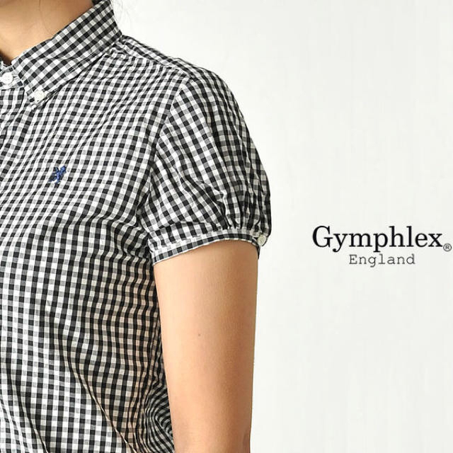 GYMPHLEX(ジムフレックス)のGymphlex コットンギンガムシャツ レディースのトップス(シャツ/ブラウス(半袖/袖なし))の商品写真