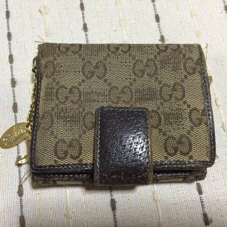 グッチ(Gucci)の最終値下げ☆ Gucci チャーム付GGキャンパス財布 正規品(財布)