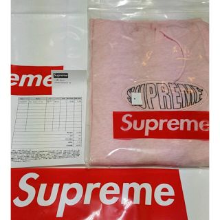 シュプリーム(Supreme)の即完売品 Supreme warp hooded L/S TOP ピンク M(パーカー)