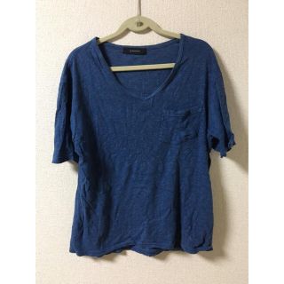 レイジブルー(RAGEBLUE)の✳︎値下げ✳︎RAGE BLUE UネックTシャツ ブルー(Tシャツ/カットソー(半袖/袖なし))