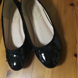 ダブルクローゼット(w closet)のw closet 美品 パンプス L バレエシューズ ブラック(バレエシューズ)