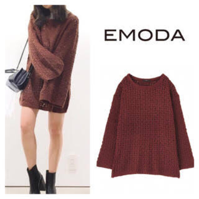 EMODA(エモダ)のEMODA ボリュームラインニット  レディースのトップス(ニット/セーター)の商品写真