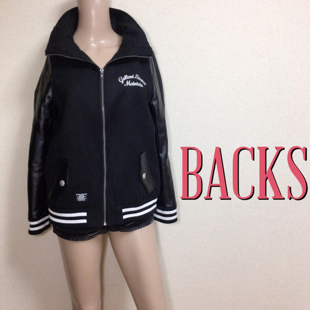 BACKS(バックス)の試着のみ♪バックス 鉄板でかフード レザージャケット♡ディーゼル ギャップ レディースのジャケット/アウター(スタジャン)の商品写真