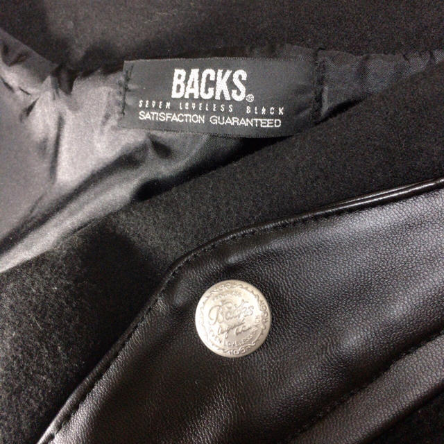 BACKS(バックス)の試着のみ♪バックス 鉄板でかフード レザージャケット♡ディーゼル ギャップ レディースのジャケット/アウター(スタジャン)の商品写真