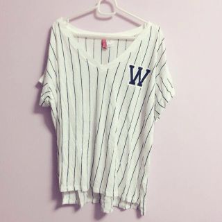 エイチアンドエム(H&M)のベースボール⚾️カットソー(Tシャツ(半袖/袖なし))