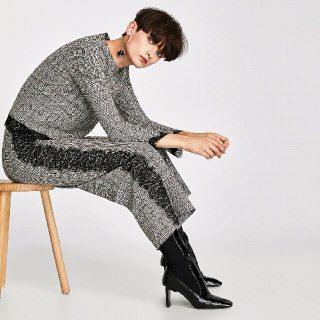 ザラ(ZARA)のZARA 新作⭐レースラインチェック柄キュロット XS(キュロット)