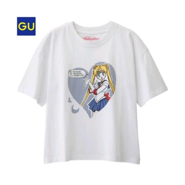 GU(ジーユー)のセーラームーン tシャツ レディースのトップス(Tシャツ(半袖/袖なし))の商品写真