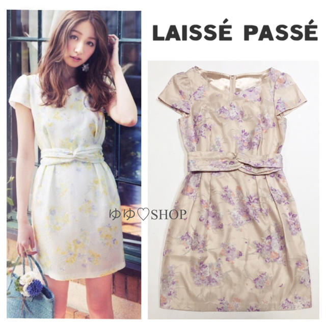 LAISSE PASSE(レッセパッセ)のボタニカルオパールワンピース レディースのワンピース(ミニワンピース)の商品写真