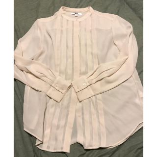 ユニクロ(UNIQLO)のユニクロ ノーカラーブラウス(シャツ/ブラウス(長袖/七分))