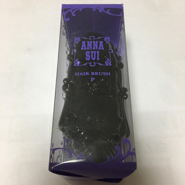 ANNA SUI(アナスイ)の＊ANNA SUI＊（アナ スイ）折りたたみヘアブラシ〈ブラック〉【新品未使用】 コスメ/美容のベースメイク/化粧品(その他)の商品写真