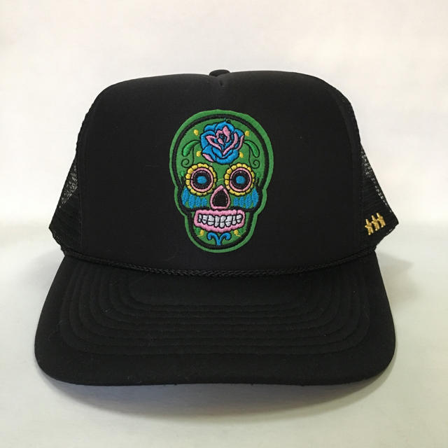 Ron Herman(ロンハーマン)のオットー ライズリヴァレンス メキシカンスカル キャップ blk grn メンズの帽子(キャップ)の商品写真