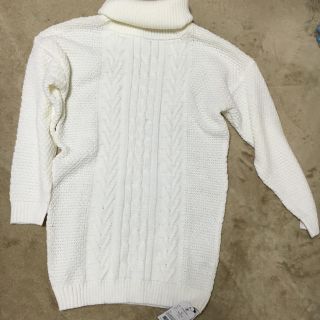 バックス(BACKS)の新品！BACKS ハイネックニットワンピ チュニック(ニット/セーター)