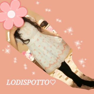 ロディスポット(LODISPOTTO)のLODISPOTTO♡ストライプ花柄OP(ひざ丈ワンピース)