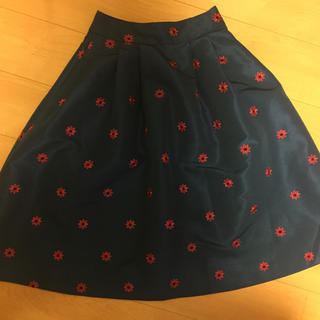 レディアゼル(REDYAZEL)のレディアゼル シャンタン刺繍スカート(ひざ丈スカート)