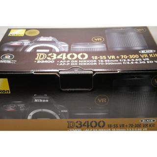 ニコン(Nikon)の新品 ニコン D3400 18-55レンズ付き 付属品完備(デジタル一眼)
