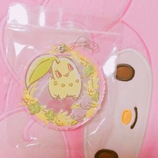 イッツデモ(ITS'DEMO)の★プチプチ付★ チャーム　チコリータ　限定　イッツデモ　ポケモン　ピカチュウ(キャラクターグッズ)