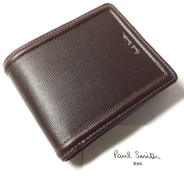 Paul Smith(ポールスミス)の新品！ 本物 ポールスミス リアルレザーWステッチハイライト メンズ財布A002 メンズのファッション小物(折り財布)の商品写真