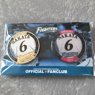 ホッカイドウニホンハムファイターズ(北海道日本ハムファイターズ)の日ハム 中田翔 ピンバッジ 【レア】ファンクラブ(スポーツ選手)