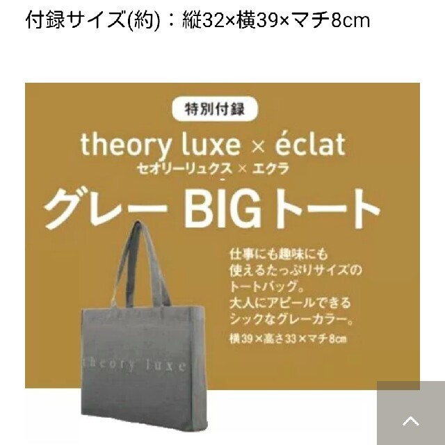 theory(セオリー)のセオリー ビッグトート レディースのバッグ(トートバッグ)の商品写真