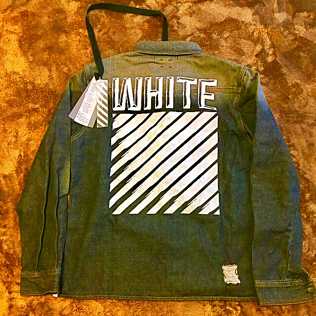 数々のアワードを受賞】 OFF.WHITE xl ブラック ジャケット デニム G