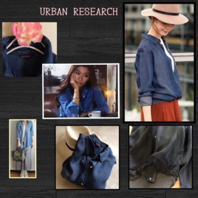 URBAN RESEARCH(アーバンリサーチ)のURBAN RESEARCH 2way デニムシャツ テンセル100% レディースのトップス(シャツ/ブラウス(長袖/七分))の商品写真