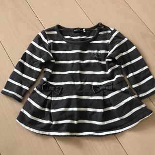 ベベ(BeBe)のBEBE 秋冬80サイズチュニックワンピース(ワンピース)