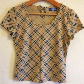 バーバリーブルーレーベル(BURBERRY BLUE LABEL)の美品★バーバリー 半袖カットソー M(カットソー(半袖/袖なし))