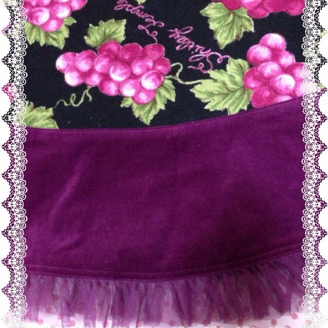 Shirley Temple(シャーリーテンプル)のシャーリー♡ぶどう柄スカート レディースのスカート(ミニスカート)の商品写真