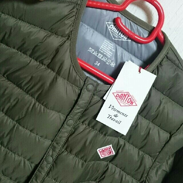 DANTON - 今季新品☆ダントン インナーダウン/レディース 34 カーキの