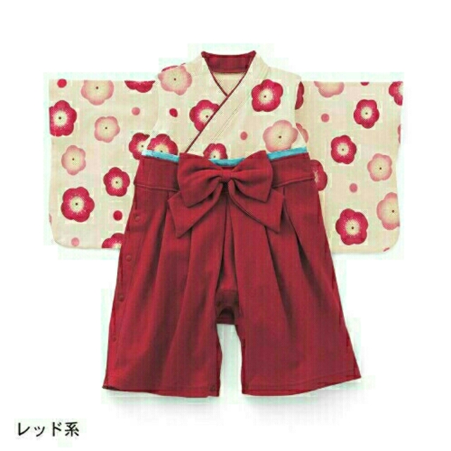 ベルメゾン(ベルメゾン)のベルメゾン 90 袴 ロンパース  キッズ/ベビー/マタニティのキッズ服女の子用(90cm~)(和服/着物)の商品写真