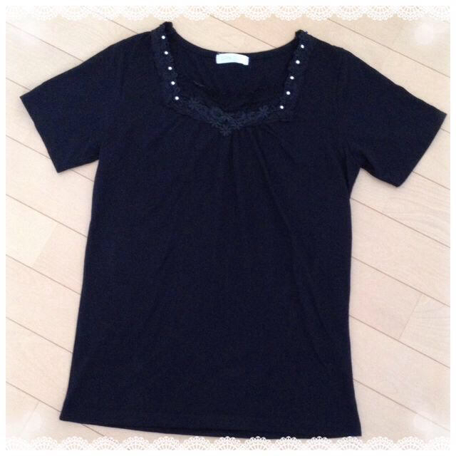 黒Tシャツ♡ レディースのトップス(Tシャツ(半袖/袖なし))の商品写真