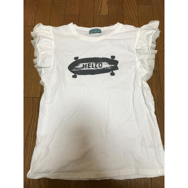 deicy(デイシー)のdeicy me 袖フリルTシャツ デイシー レディースのトップス(Tシャツ(半袖/袖なし))の商品写真