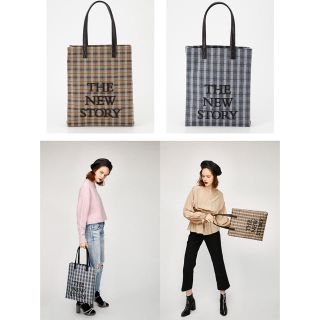 マウジー(moussy)のmoussy  チェック柄トートバッグ(トートバッグ)