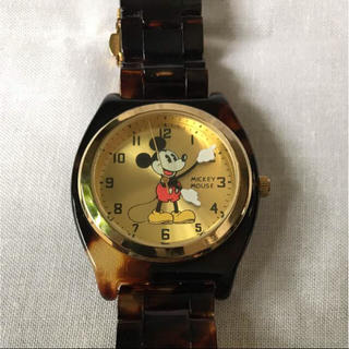 ディズニー(Disney)のお値下げ♡ミッキー べっ甲 腕時計꒰ ´͈ω`͈꒱(腕時計)
