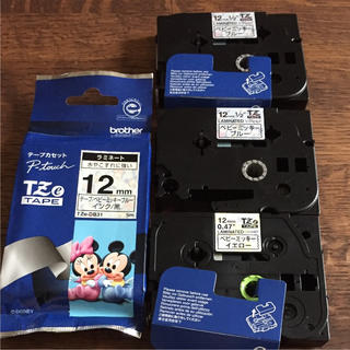 ディズニー(Disney)のブラザー  ピータッチ  ラミネート  テープ  ミッキー(テープ/マスキングテープ)
