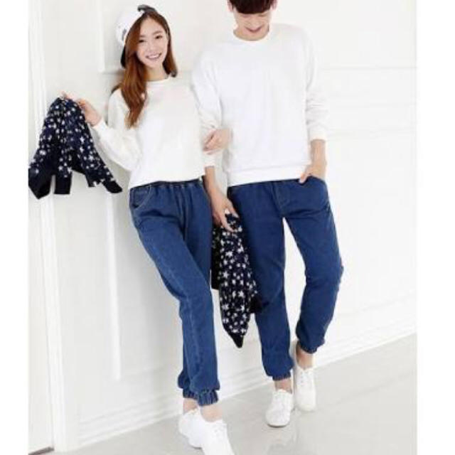 GU(ジーユー)のジョガースウェットデニムパンツ♥︎︎ レディースのパンツ(デニム/ジーンズ)の商品写真