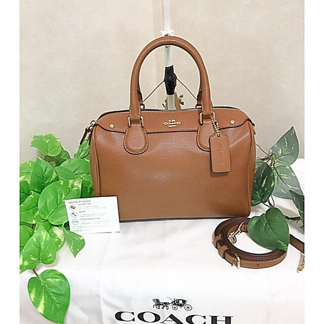 ♡ほぼ新品COACHクロスグレーンレザーベネット ミニサッチェル2Wayバック♡