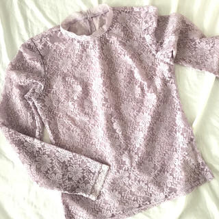 リリーブラウン(Lily Brown)のLilyBrownracetops✳︎lavendercolor(シャツ/ブラウス(長袖/七分))