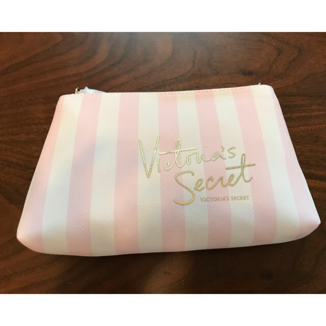 Victoria's Secret(ヴィクトリアズシークレット)のストライプポーチ レディースのファッション小物(ポーチ)の商品写真
