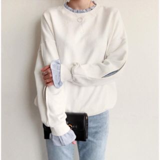 ザラ(ZARA)のシャツ切り替えトップス♡(カットソー(長袖/七分))