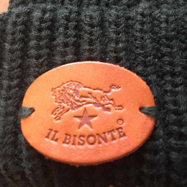 IL BISONTE(イルビゾンテ)のイルビゾンテ♡ニット帽 ダークグリーン レディースの帽子(ニット帽/ビーニー)の商品写真