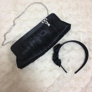 アクセサライズ(Accessorize)のパーティークラッチ♡ヘッドバンド(クラッチバッグ)