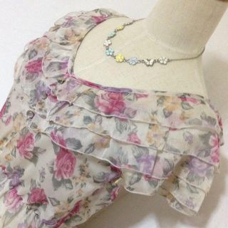 ミッシュマッシュ(MISCH MASCH)の♡ミッシュマッシュ薔薇柄ワンピ♡(ミニワンピース)