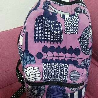 マリメッコ(marimekko)の値下げ♡マリメッコ ハンドメイド リュック 中古 (リュックサック)