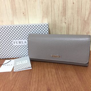 フルラ(Furla)の秋冬新作‼︎ フルラ サッビア グレージュ バビロン 長財布 大容量♡(財布)