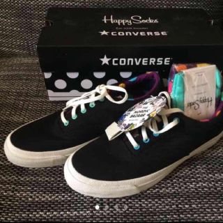 コンバース(CONVERSE)のCONVERSE×HAPPYSOCKS スニーカー(新品・送料込み)(スニーカー)