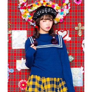 キャンディーストリッパー(Candy Stripper)のキャンディストリッパー SAILOR KNIT TOPS ネイビー 難あり(ニット/セーター)