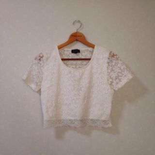 トップショップ(TOPSHOP)のレースショートT(Tシャツ(半袖/袖なし))