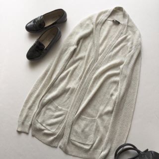 セオリー(theory)の美品 VERY掲載♡theory*コットンカシミヤロングニットカーデ(カーディガン)