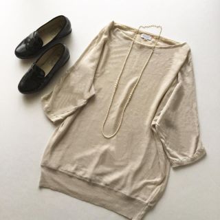 マッキントッシュフィロソフィー(MACKINTOSH PHILOSOPHY)の美品 定価2万*マッキントッシュ*アンゴラ混ふんわりロングニットプルオーバー(ニット/セーター)